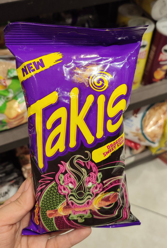 چیپس تاکیس 90گرمی dragon spweet chilli