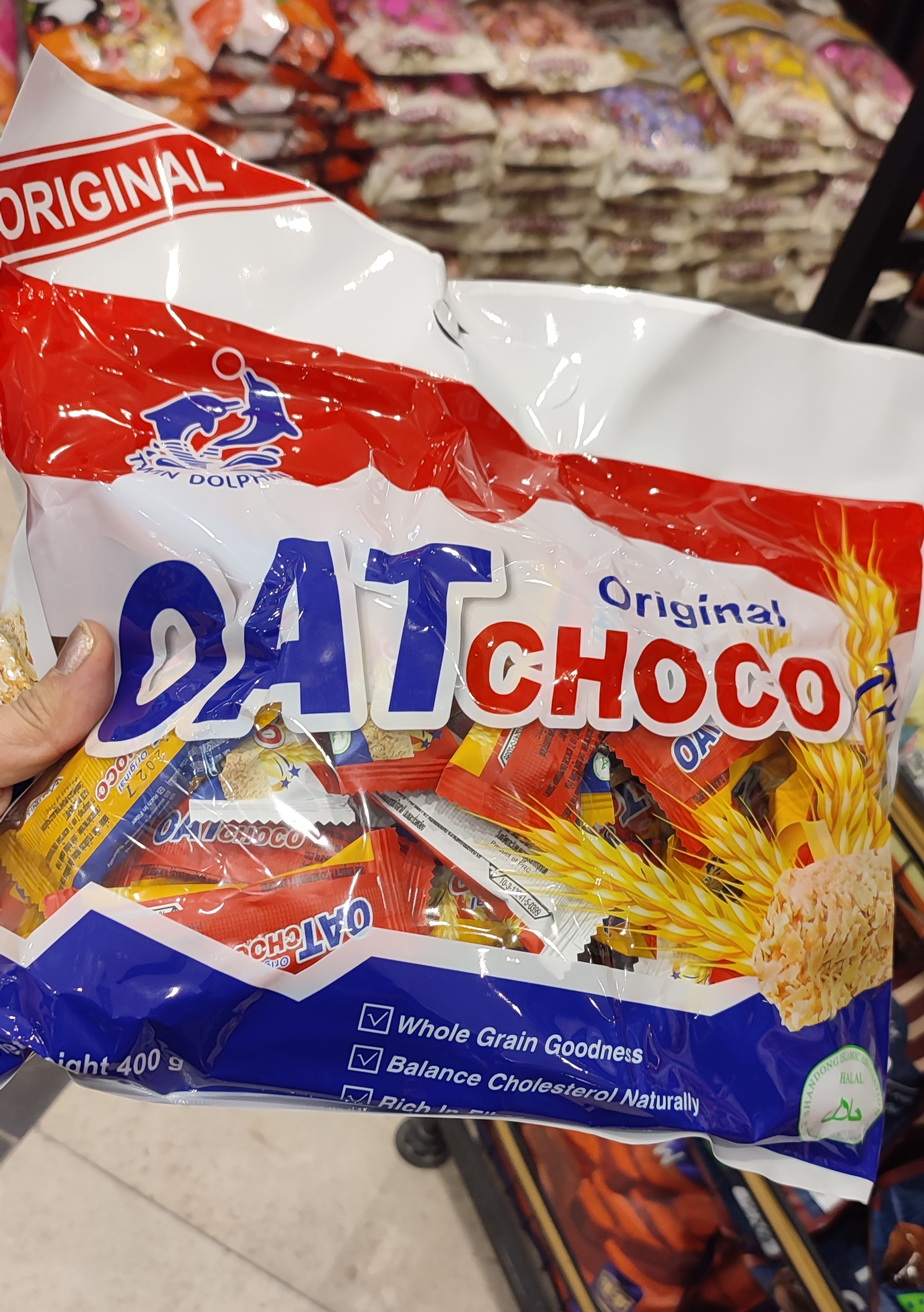 شکلات بار غلات رژیمی ۴ طعم(OAT choco)۴۰۰ گرمی