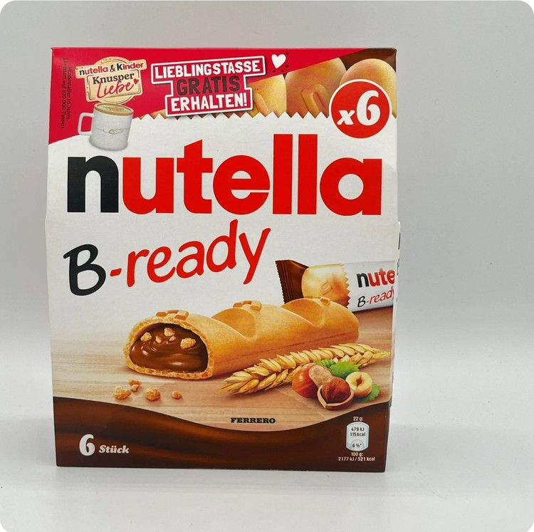 نوتلا بی رِدی ۶ عددی ۱۰۰ گرمی | Nutella B-ready