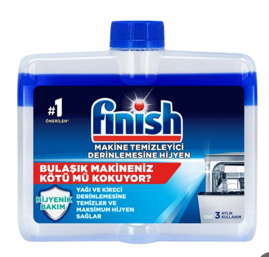 مایع جرم گیر ماشین ظرفشویی finish حجم 250 میل
