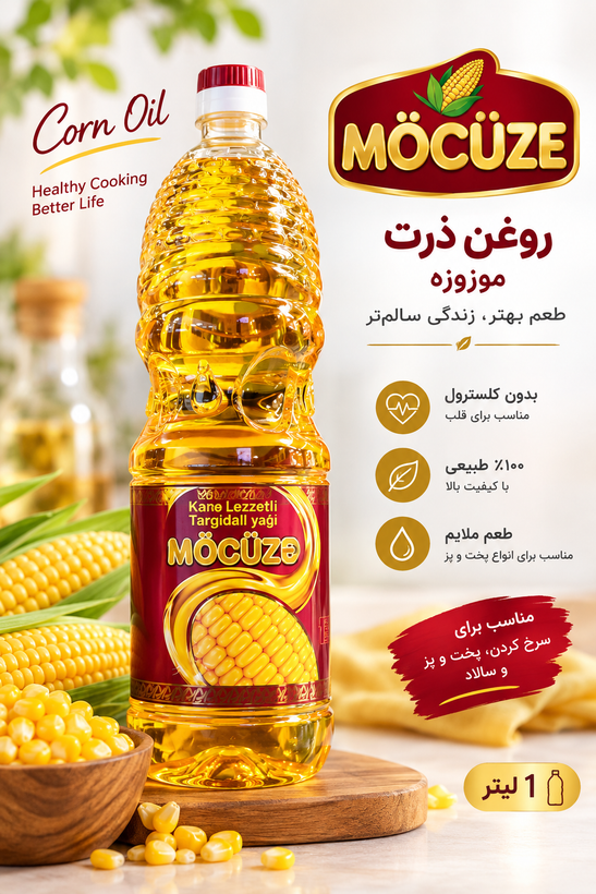 روغن ذرت Mocuze (معجزه) 1 لیتری