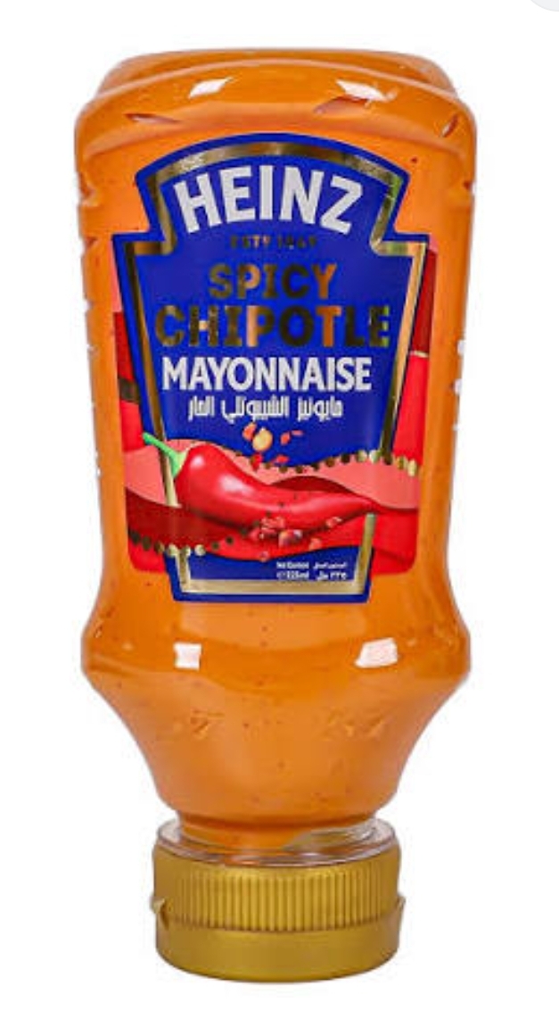 سس مایونز چیپوتله فلفلی دودی (هاینز) 225 گرم HEINZ CHIPOTLE MAYONNAISE SAUCE