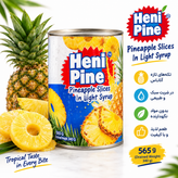 کمپوت آناناس اسلایس Heni Pine | ۵۶۵ گرم باکس ۲۴ عددی