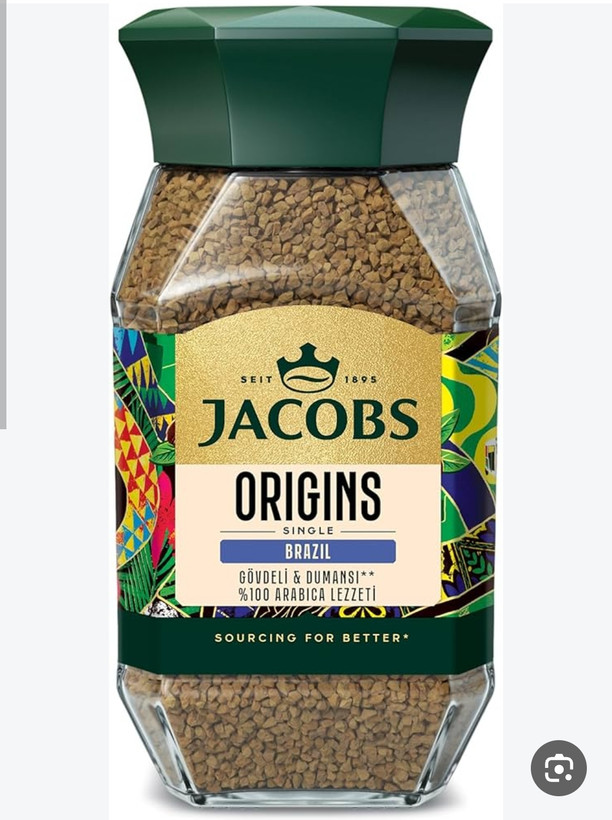 قهوه فوری جاکوبز Jacobs Origins در دو طعم آبی و صورتی95گرم