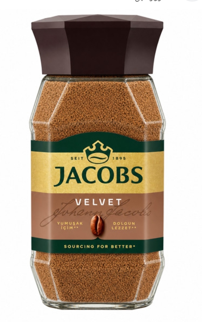 ☕ قهوه فوریJacobs Velvet.  95 گرم در قهوه ای