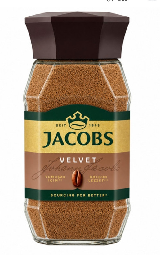 ☕ قهوه فوریJacobs Velvet. 95 گرم در قهوه ای