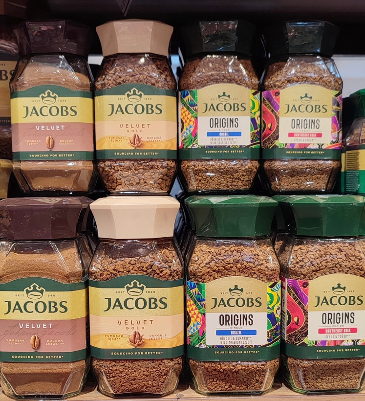 ☕ قهوه فوریJacobs Velvet. 95 گرم در قهوه ای