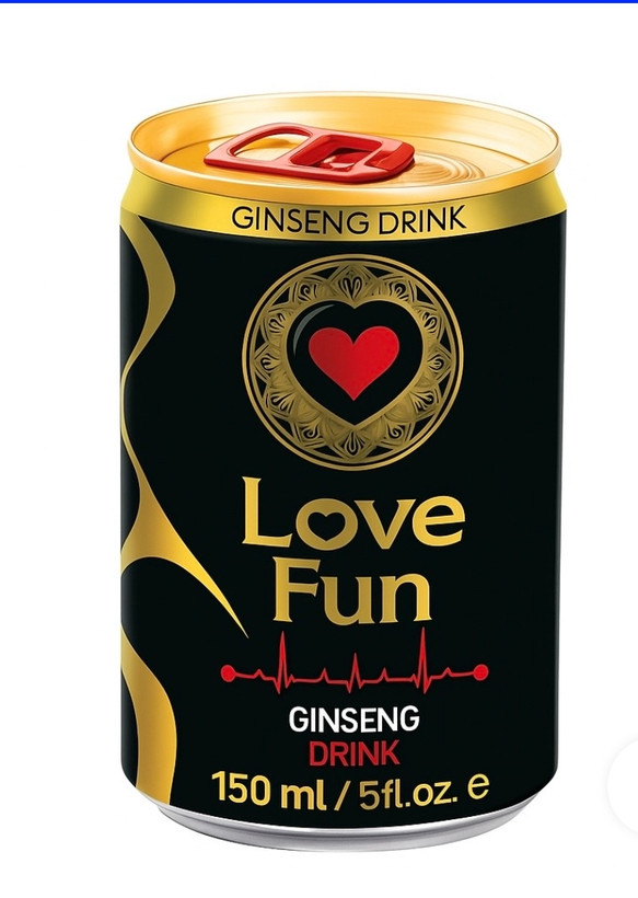 نوشیدنی انرژیزای لاو فان با عصاره جینسینگ (Love Fun Ginseng Drin)150میلی