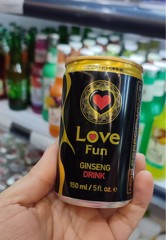 نوشیدنی انرژیزای لاو فان با عصاره جینسینگ (Love Fun Ginseng Drin)150میلی